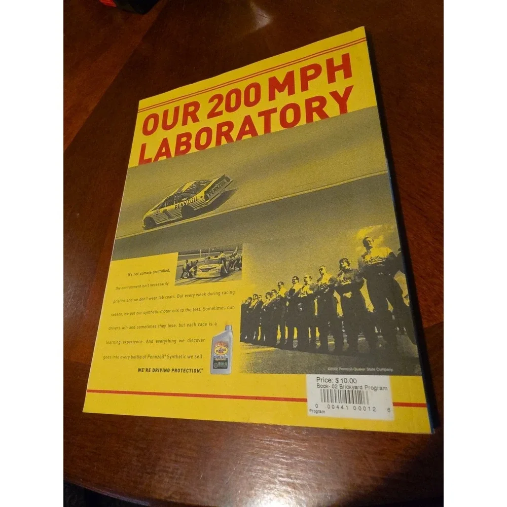 2002 Nascar Indianapolis Brickyard 400 Program‎